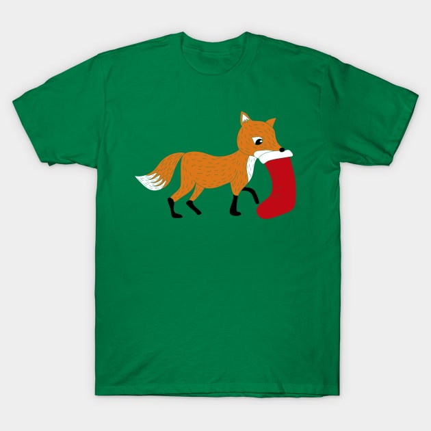 Festive as Fox T-Shirt by Alissa Carin